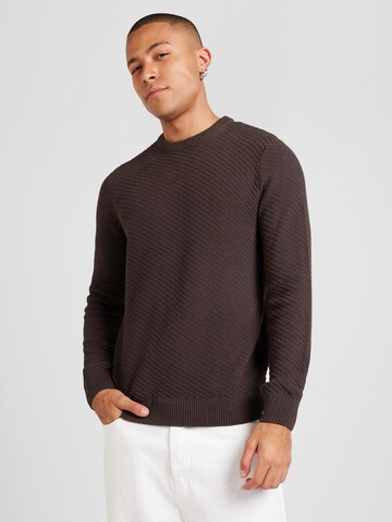 Only & Sons Pulover 'ONSFOSTER' | rjava barva: sprednja stran