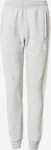 ADIDAS ORIGINALS Zúžený Kalhoty 'Trefoil Essentials+ Reverse Material' – šedá: přední strana