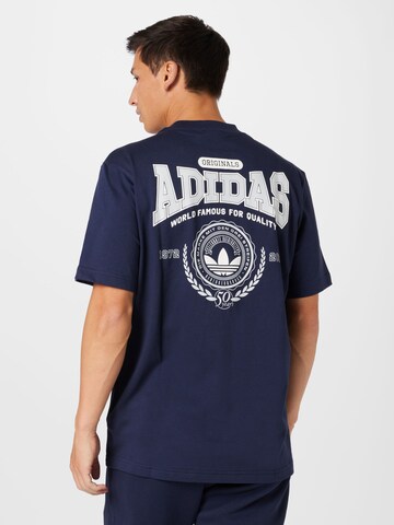 ADIDAS ORIGINALS - Camisa 'Varsity Loose' em azul