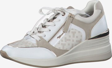 TAMARIS Sneakers laag in Wit: voorkant