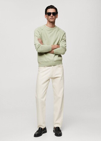 MANGO MAN Sweater 'Ten' in Green