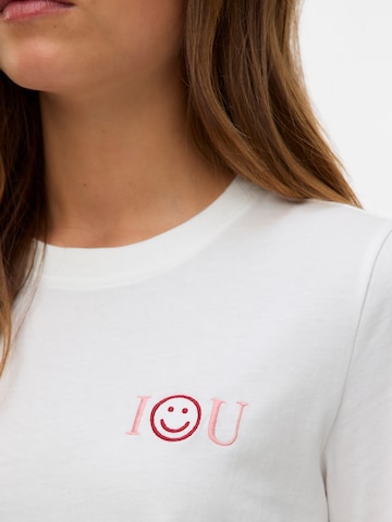VERO MODA - Camiseta 'VMFRIGGA PAULINA' en blanco