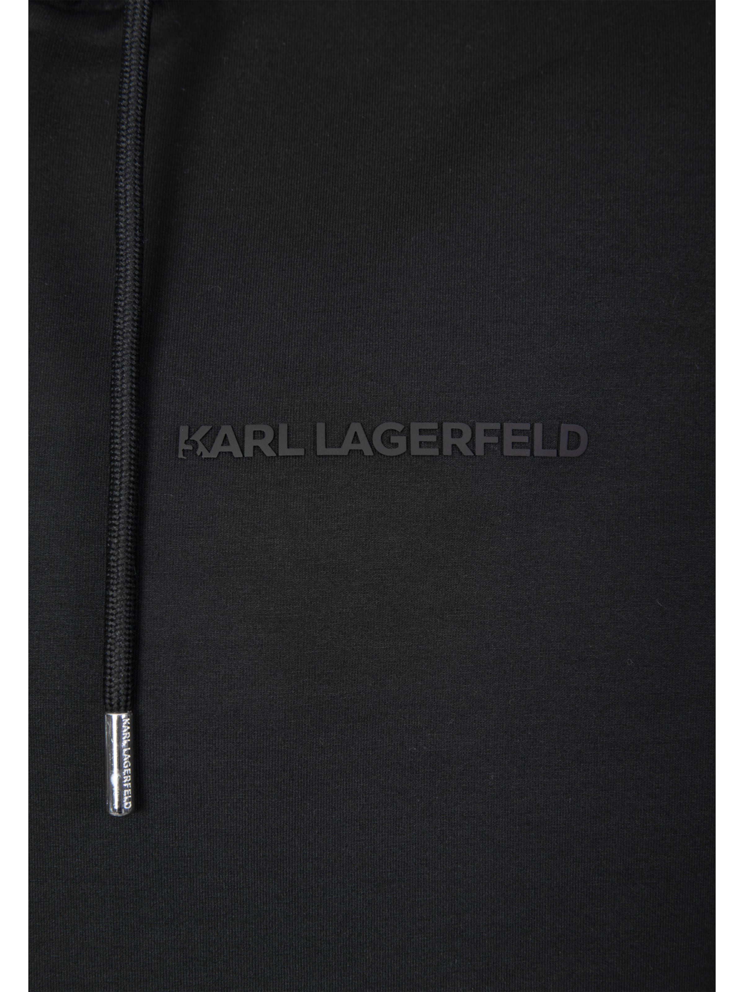 Karl Lagerfeld - Sudadera con cremallera en negro