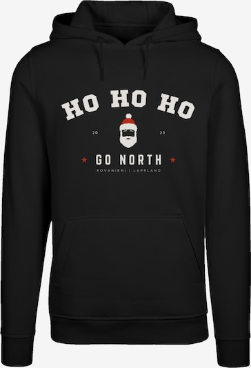 F4NT4STIC Sweatshirt 'Ho Ho Ho Santa Weihnachten' in rot / schwarz / weiß, Produktansicht