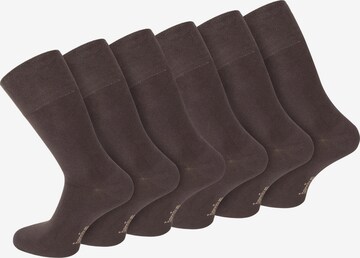 normani Socks in Brown: front