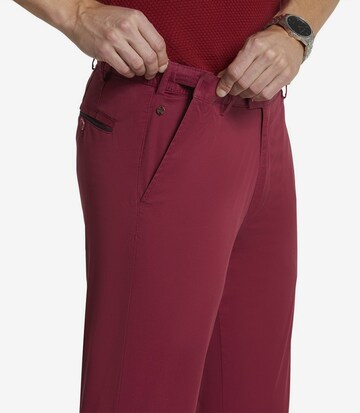 MEYER Regular Chino Pants 'Oslo' in Red