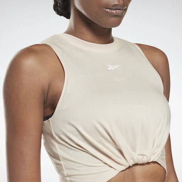 Reebok Sport top 'Studio Gathered Solid' - bézs