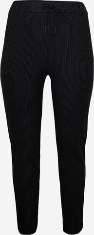 Slimfit Pantaloni con pieghe 'GOLDTRASH' di ONLY Carmakoma in nero: frontale