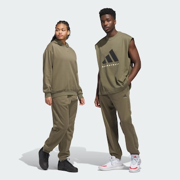 ADIDAS PERFORMANCE Loosefit Sportbroek in Groen: voorkant