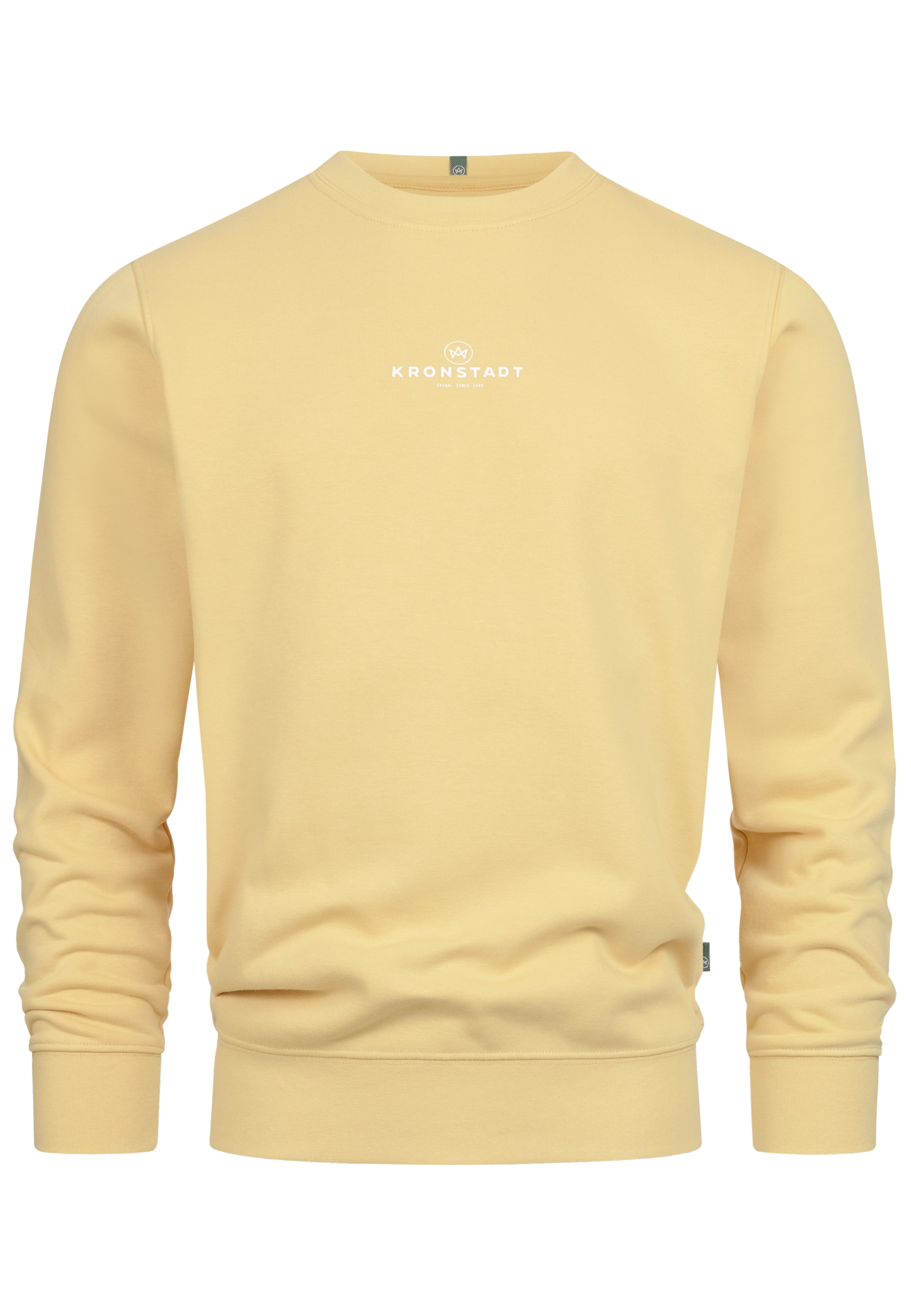 Sweat-shirt Kronstadt en jaune : devant