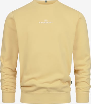 Sweat-shirt Kronstadt en jaune : devant