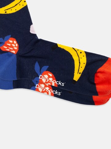 DillySocks Socken 'Fruit Confetti' in Blau