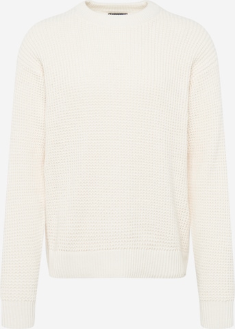 Abercrombie & Fitch Sweater in White: front