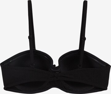 WE Fashion Balconette Bikini Top in Black