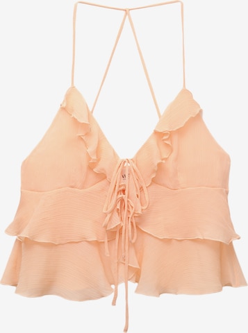 Pull&Bear Pusero värissä oranssi: etupuoli