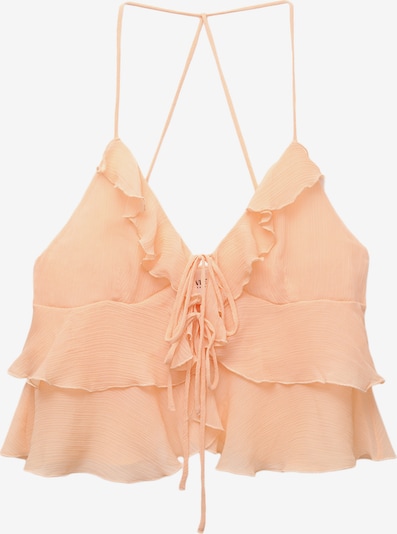 Bluză Pull&Bear pe portocaliu piersică, Vizualizare produs