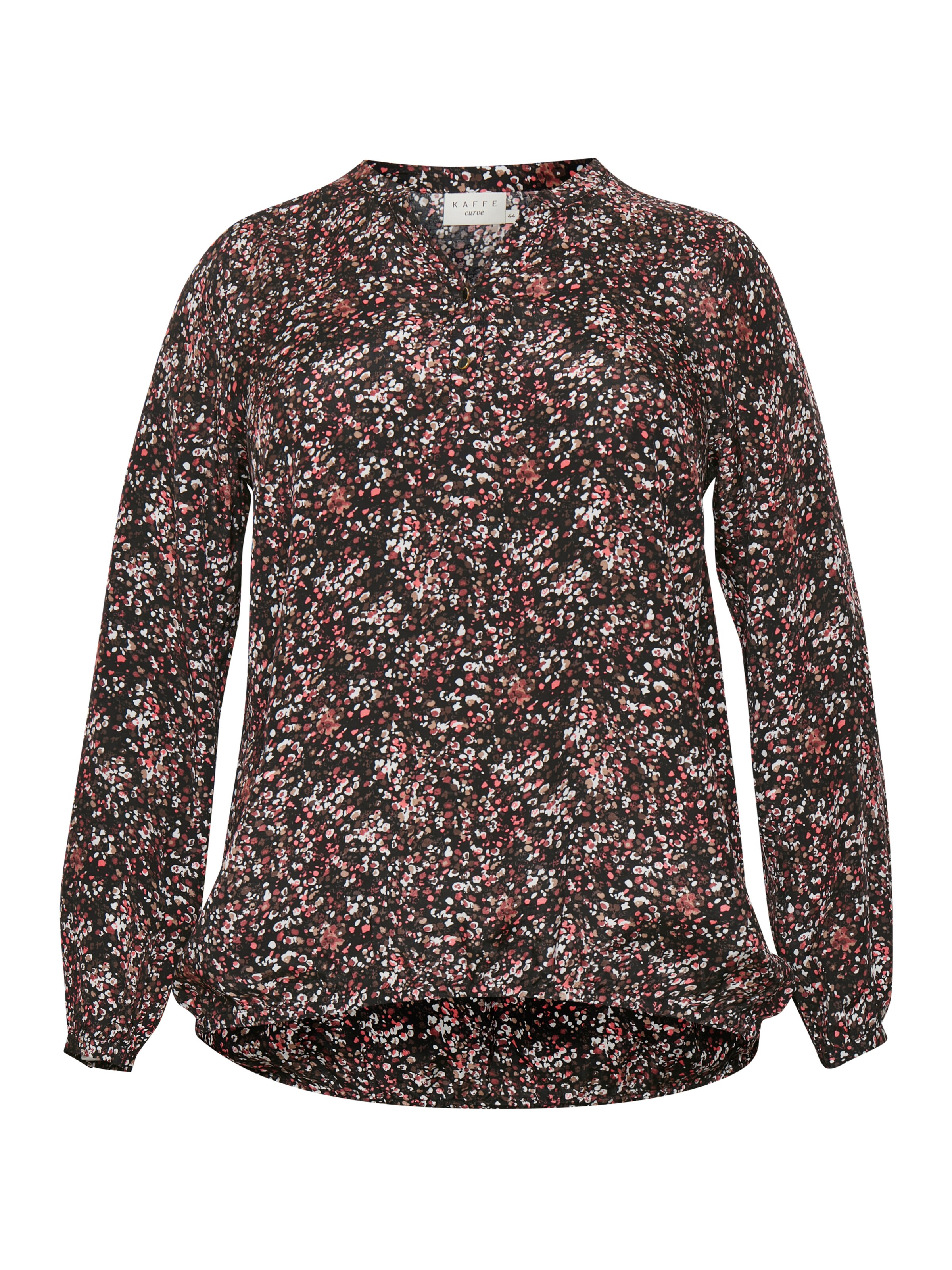 Camicia da donna 'Olanda' di KAFFE CURVE in marrone: frontale