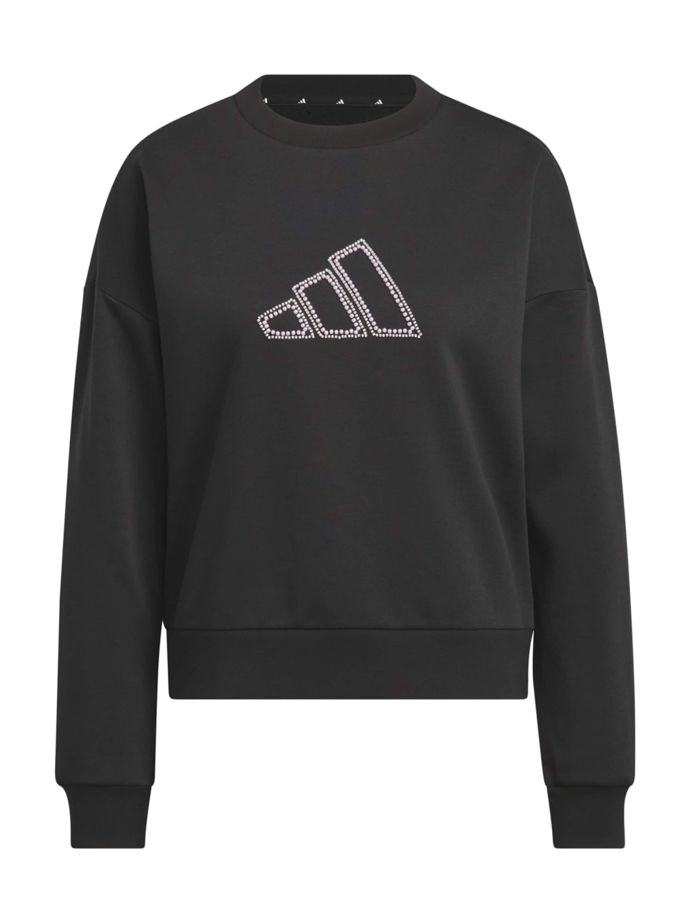 ADIDAS SPORTSWEAR Спортен суитшърт в черно: отпред