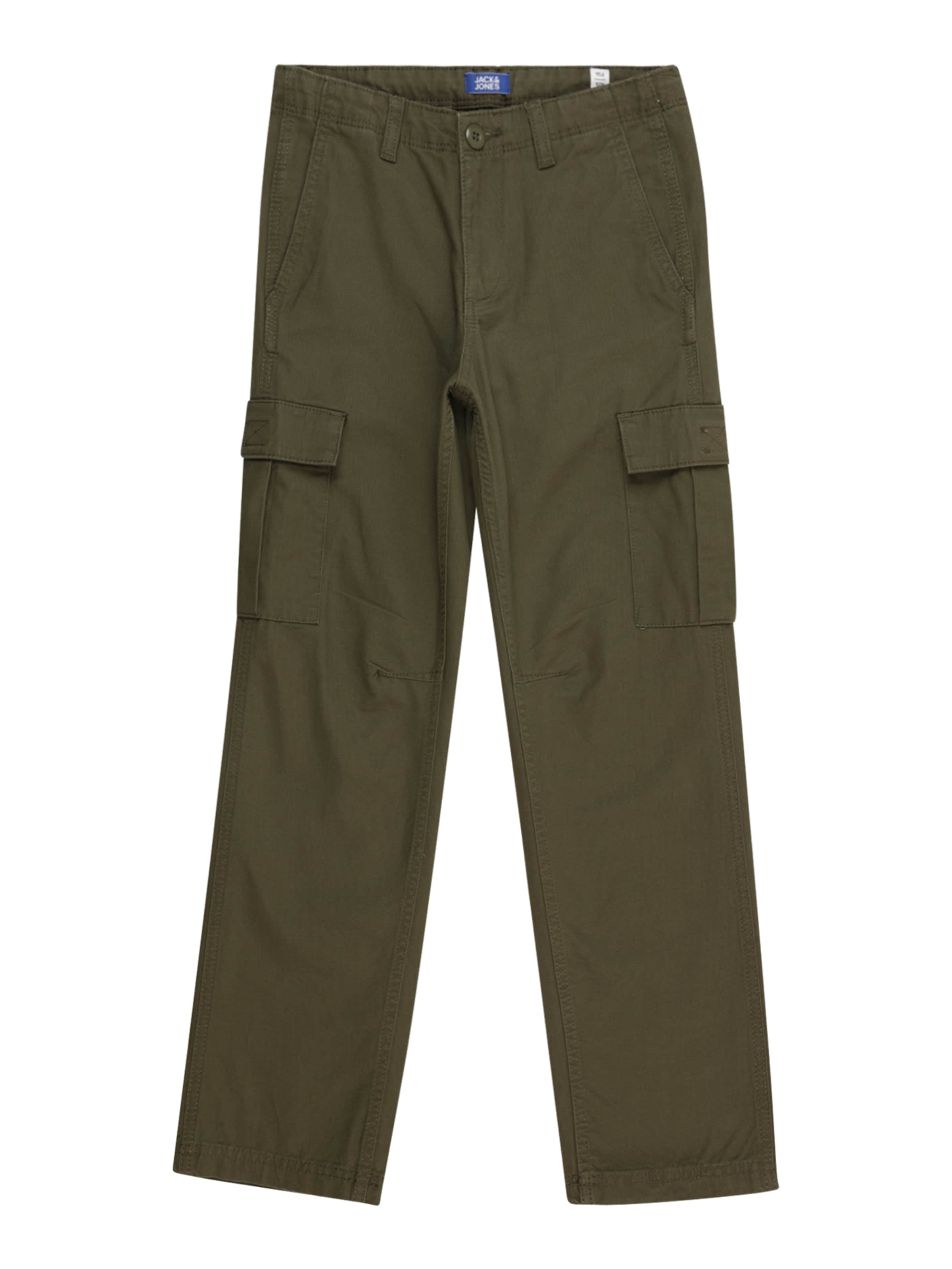 Jack & Jones Junior Wide leg Pants 'Kane Barkley' in Green: front