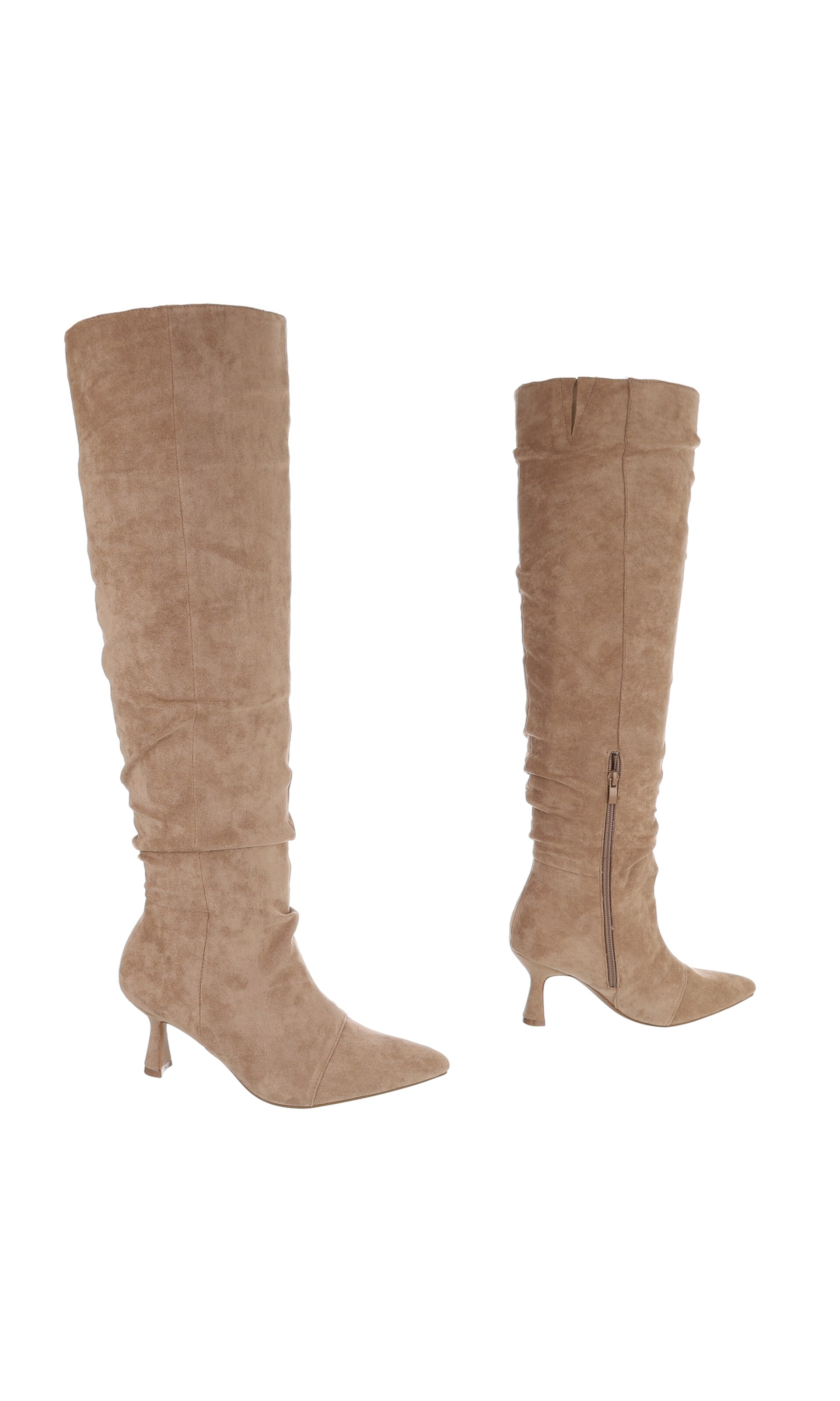 Ital-Design Overknees in Braun