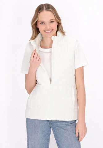 Gilet MYMO en blanc : devant