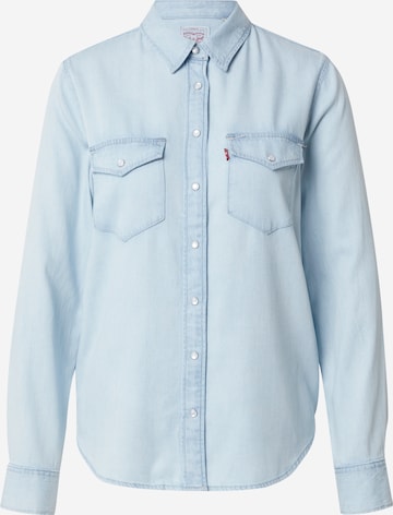 LEVI'S ® Blouse 'Iconic Western' in Blauw: voorkant