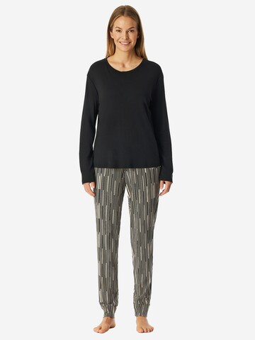 Pyjama 'Modern Nightwear' SCHIESSER en noir : devant