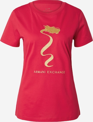ARMANI EXCHANGE Shirts i rød: forside