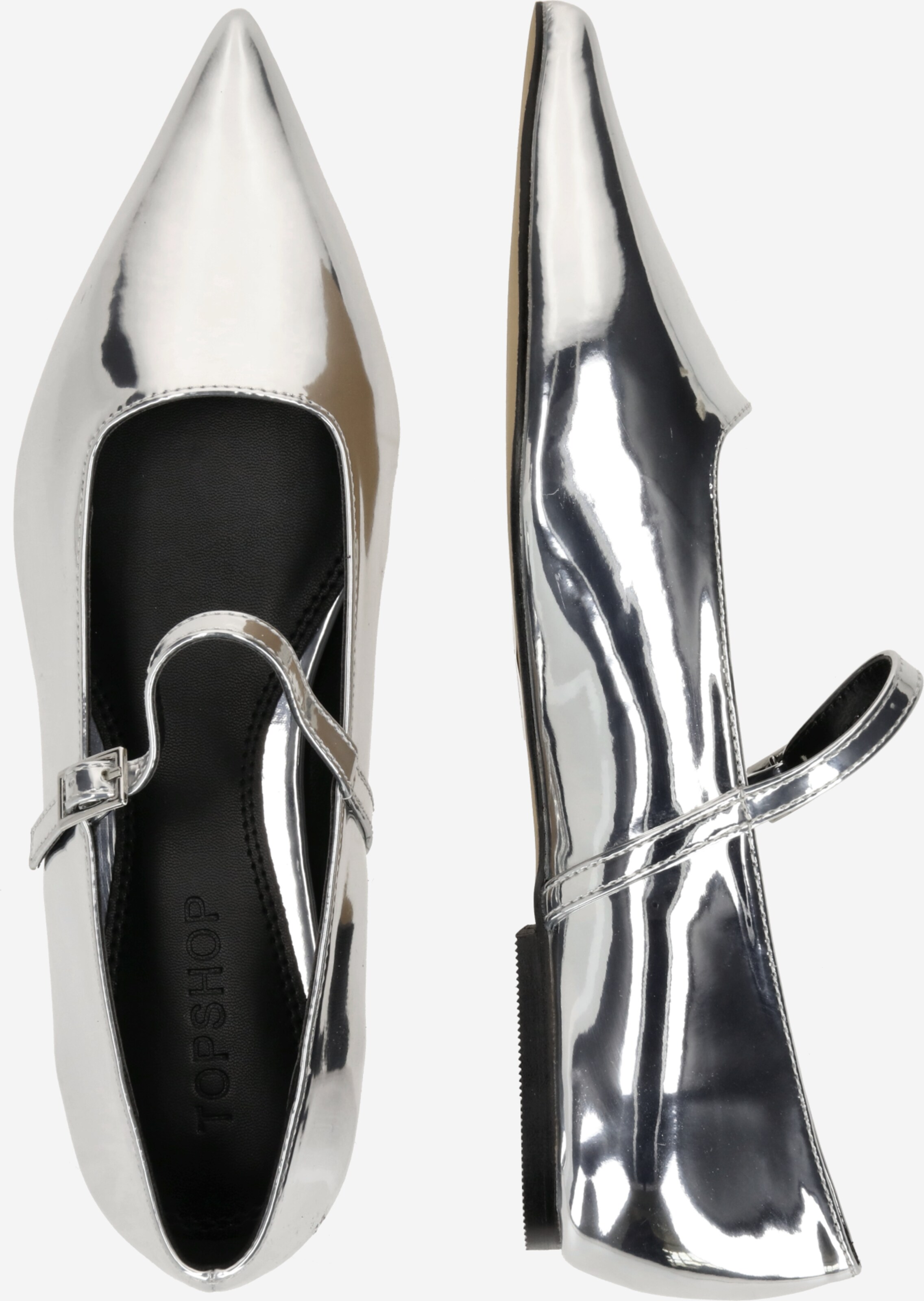 Topshop silver deals shoes