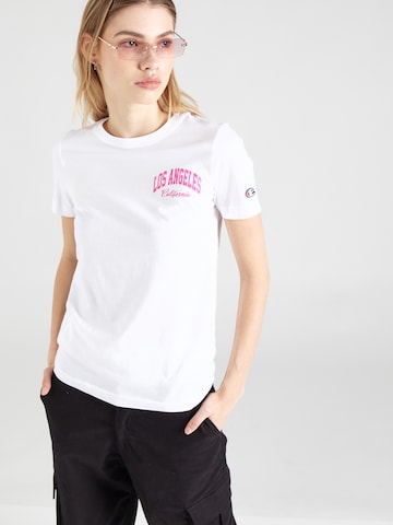 Champion Authentic Athletic Apparel - Camisa em branco: frente