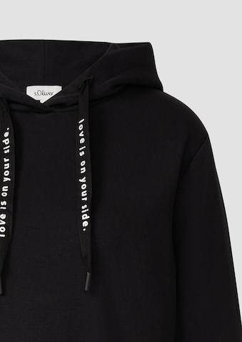 s.Oliver Sweatshirt in Schwarz