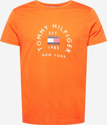 T-Shirt TOMMY HILFIGER en orange : devant