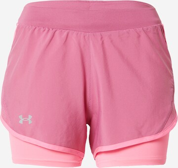 UNDER ARMOUR - Calças de desporto 'Fly By 2.0' em rosa: frente