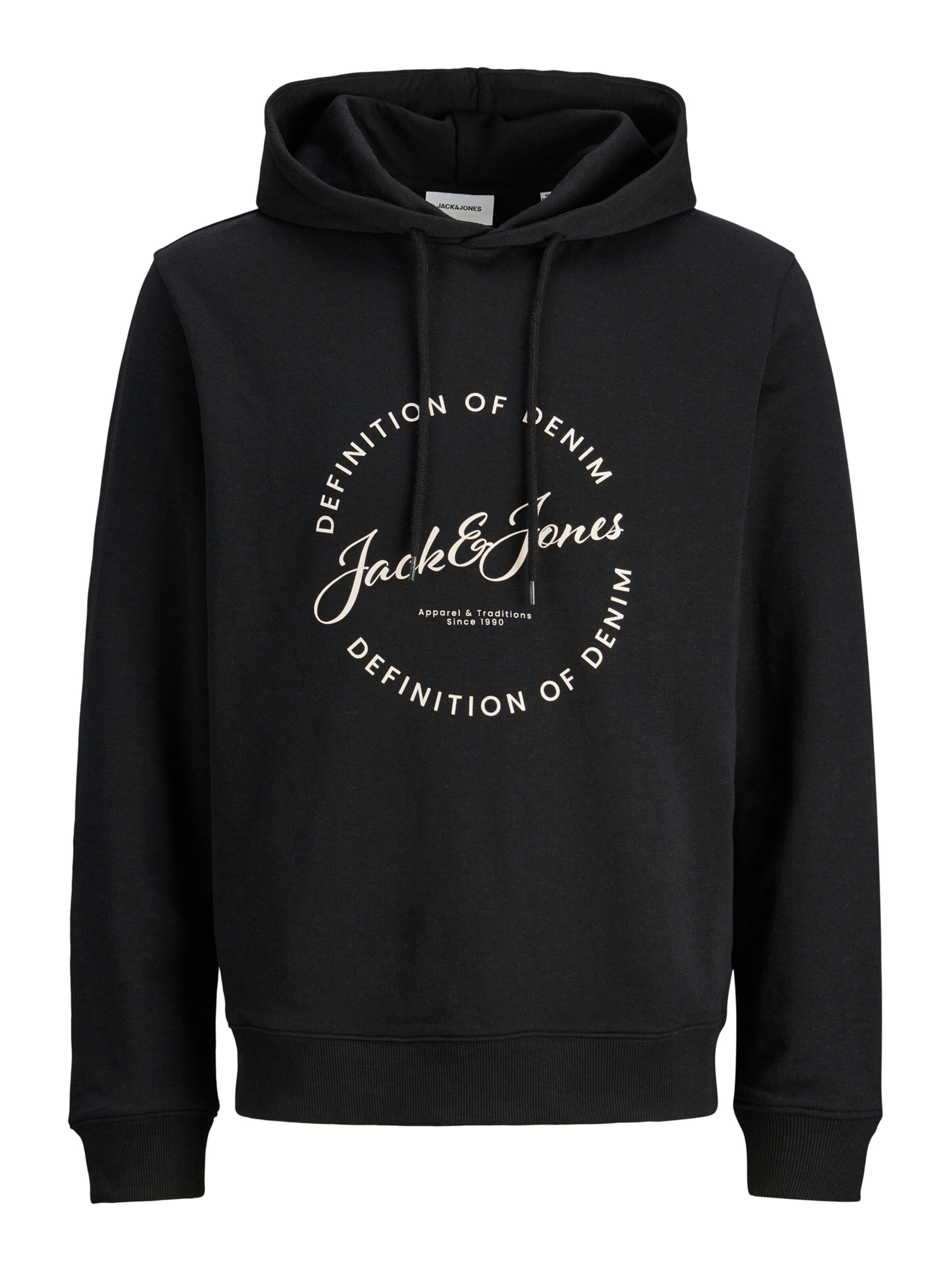Jack & Jones Plus Sweatshirt 'JJGRAYSON' in Black: front