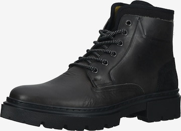 BULLBOXER Lace-Up Boots in Black: front