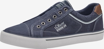 s.Oliver Slip-ons in Blauw: voorkant