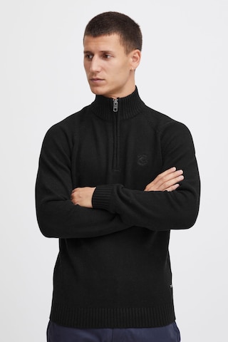 INDICODE JEANS Sweater 'Torino' in Black: front