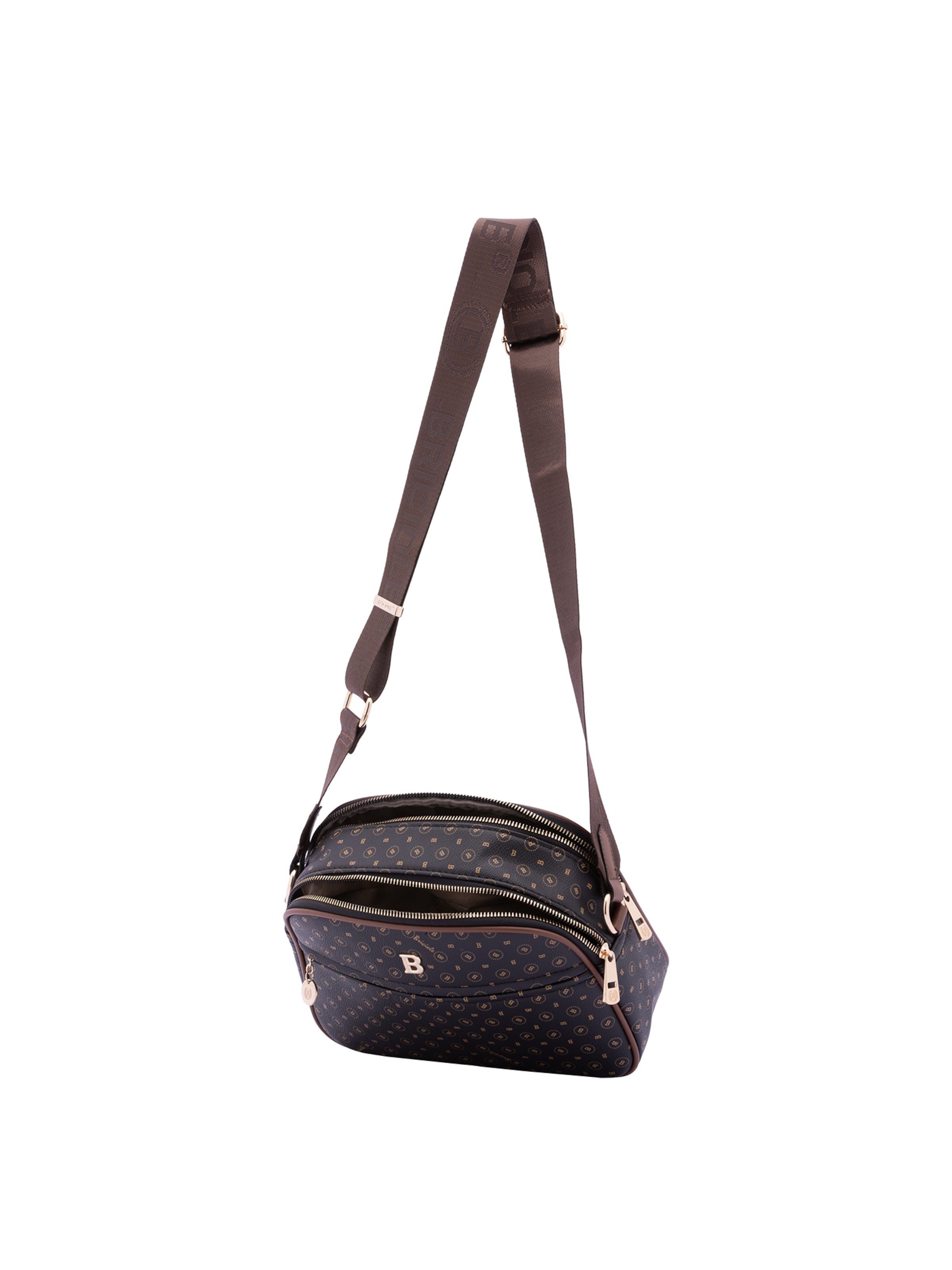 Briciole Crossbody Bag in Black: front