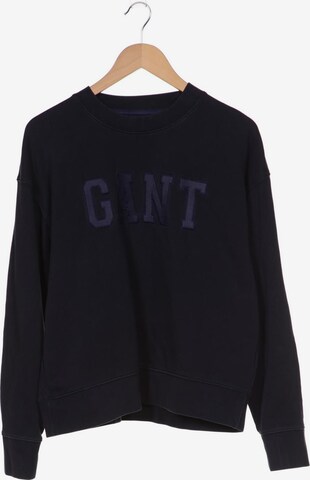 GANT Sweatshirt & Zip-Up Hoodie in L in Blue: front