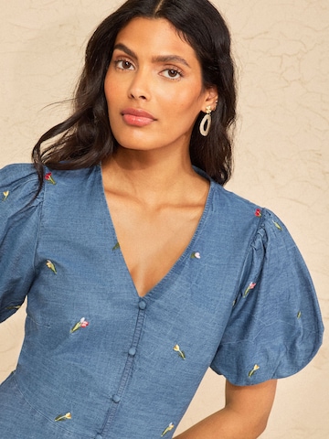 Abito estivo di love & roses in blu