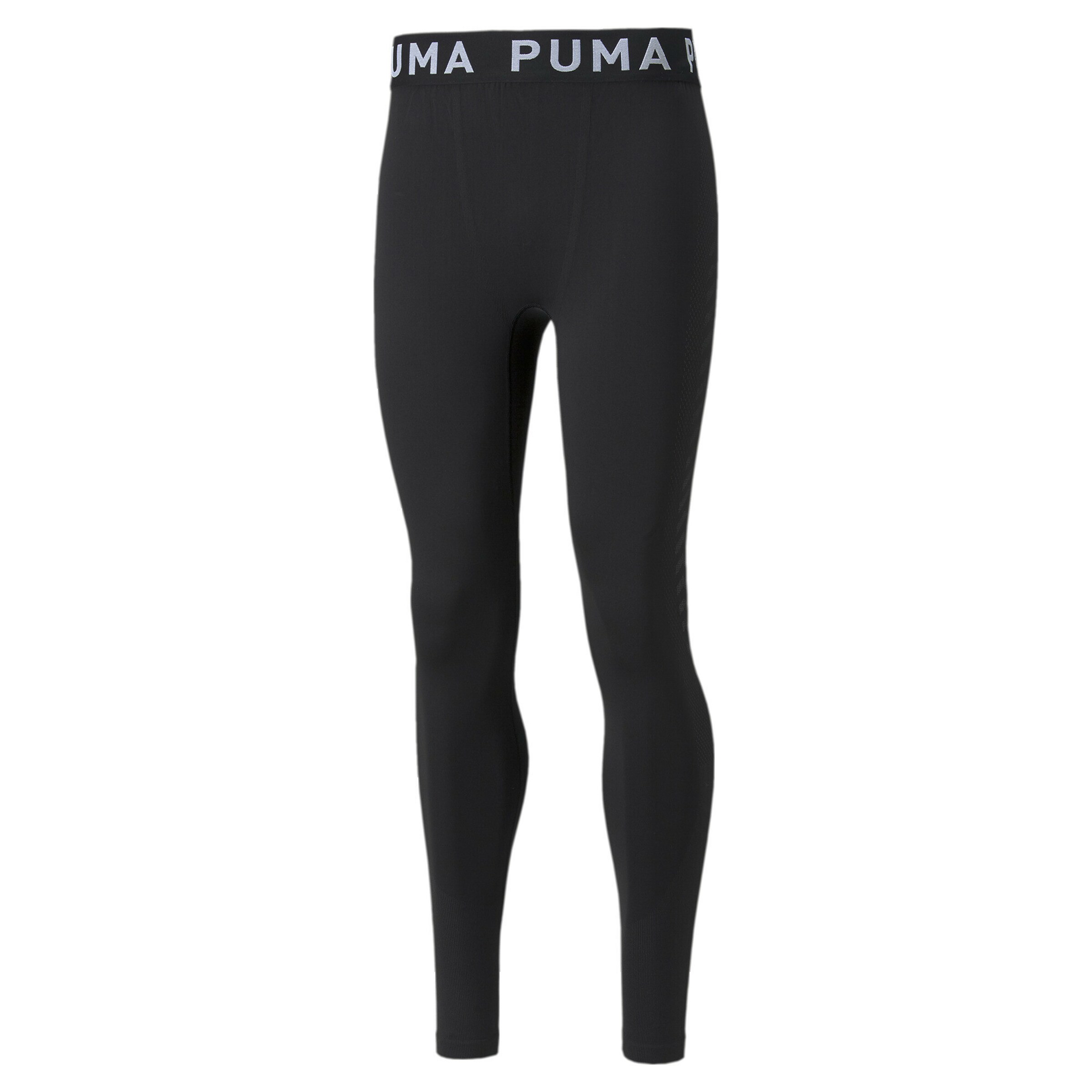 Skinny Pantaloni sport de la PUMA pe negru: față