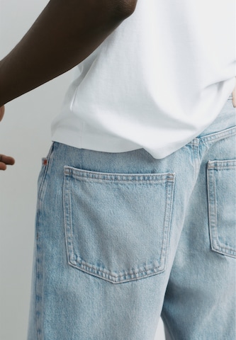 Baggy Jeans de la Pull&Bear pe albastru