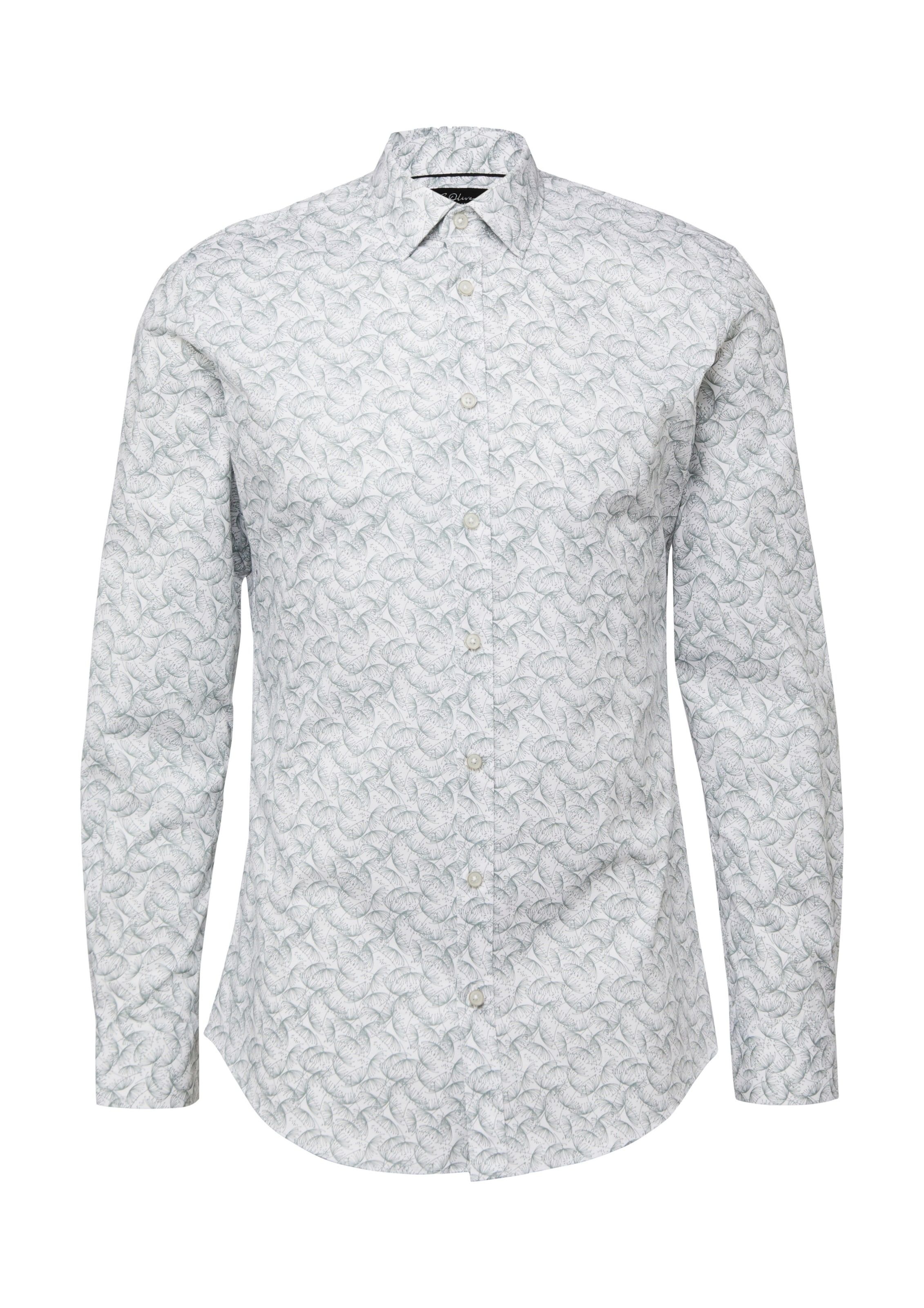 s.Oliver BLACK LABEL Regular Fit Hemd in Weiß: Vorderseite
