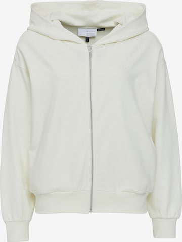 mazine Zip-Up Hoodie ' Florence Zipper ' in White: front