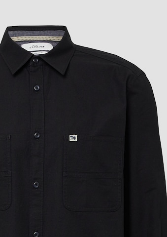 s.Oliver Regular fit Overhemd in Zwart