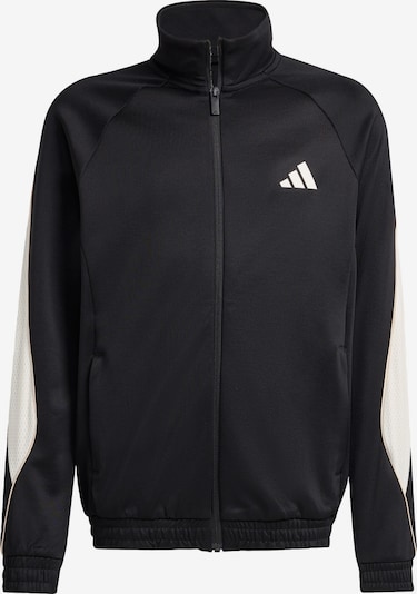ADIDAS SPORTSWEAR Sportjacke 'Stadium' in 128 in schwarz / weiß, Produktansicht