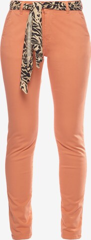 Le Temps Des Cerises Slimfit Hose in Orange: predná strana