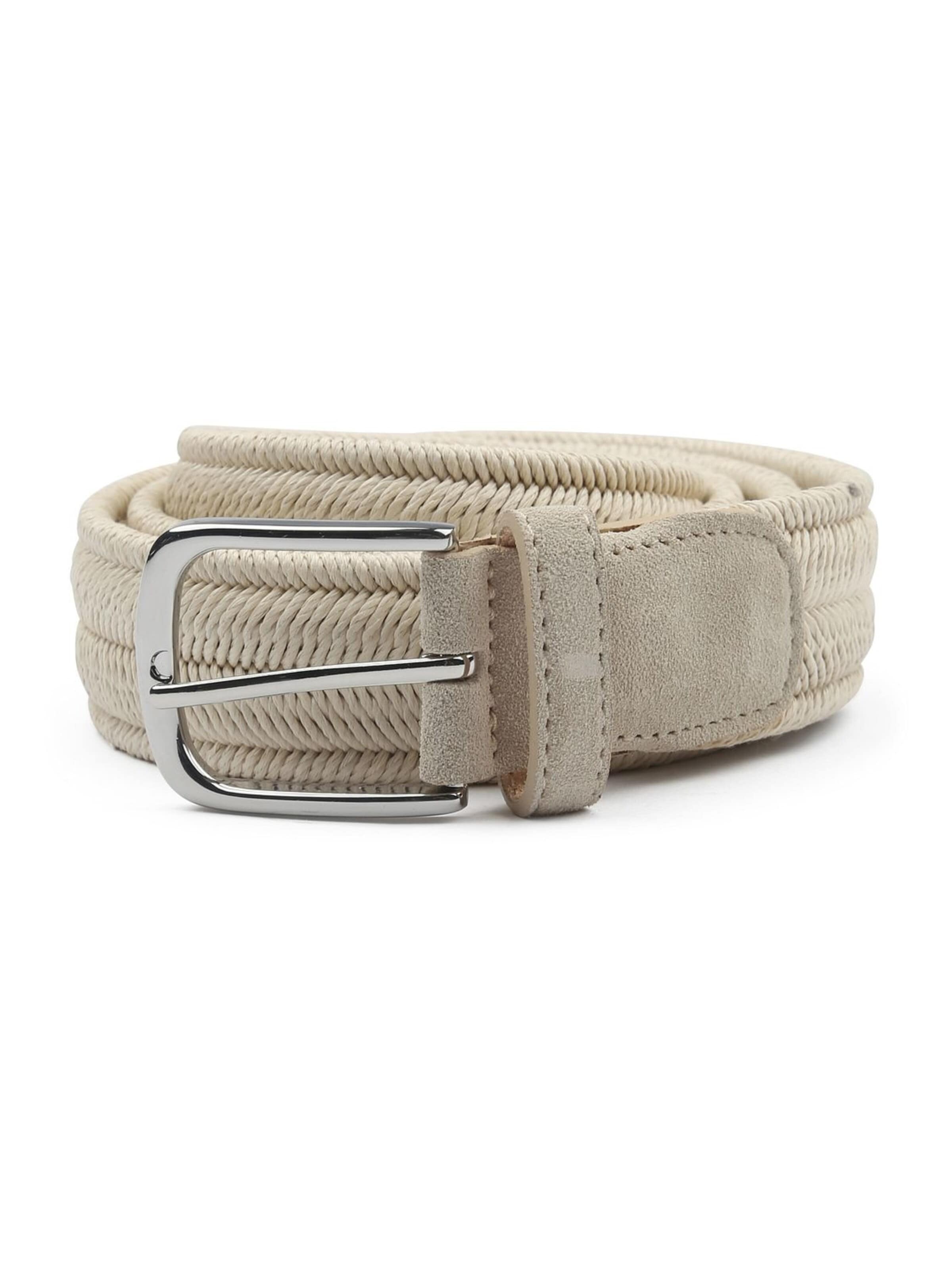 Profuomo Belt in Beige: front