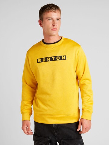 BURTON Αθλητική μπλούζα φούτερ 'Oak' σε κίτρινο: μπροστά