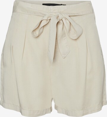 VERO MODA Bandplooibroek 'Mia' in Beige: voorkant